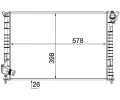 MAHLE Chladi vody MAO CR 985 000S, CR 985 000S