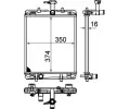 MAHLE Chladi vody MAO CR 998 000P, CR 998 000P