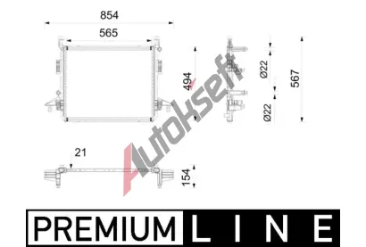 MAHLE Chladi� hnac� baterie MAO CRE 10 000P, CRE 10 000P