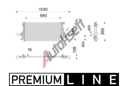 MAHLE Chladič, elektromotor MAO CRE 12 000P, CRE 12 000P MAHLE Chladič, elektromotor MAO CRE 12 000P, CRE 12 000P
