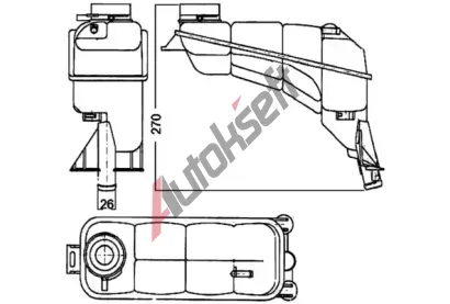 MAHLE Vyrovnvac ndoba chladic kapaliny MAO CRT 117 000S, CRT 117 000S