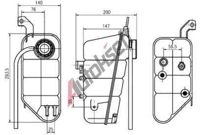 MAHLE Vyrovnvac ndoba chladic kapaliny MAO CRT 118 000S, CRT 118 000S