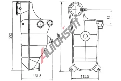 MAHLE Vyrovnvac ndoba chladic kapaliny MAO CRT 119 000S, CRT 119 000S