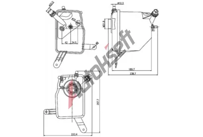 MAHLE Vyrovnvac ndoba chladic kapaliny MAO CRT 205 000S, CRT 205 000S