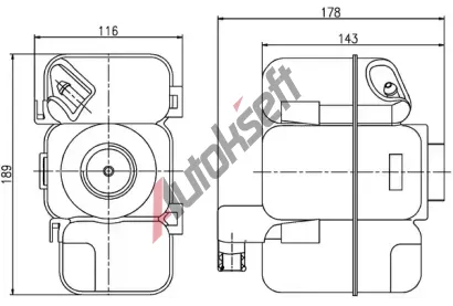 MAHLE Vyrovnvac ndoba chladic kapaliny MAO CRT 206 000S, CRT 206 000S