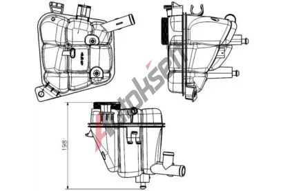 MAHLE Vyrovnvac ndoba chladic kapaliny MAO CRT 231 000S, CRT 231 000S
