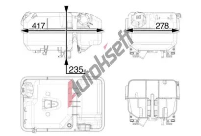 MAHLE Vyrovn�vac� n�doba chladic� kapaliny MAO CRT 237 000P, CRT 237 000P
