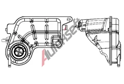 MAHLE Vyrovnvac ndoba chladic kapaliny MAO CRT 81 001S, CRT 81 001S