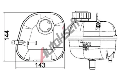 MAHLE Vyrovnvac ndoba chladic kapaliny MAO CRT 85 001S, CRT 85 001S