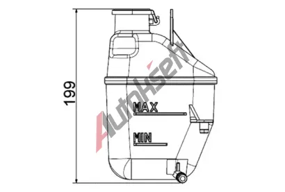 MAHLE Vyrovnvac ndoba chladic kapaliny MAO CRT 88 001S, CRT 88 001S