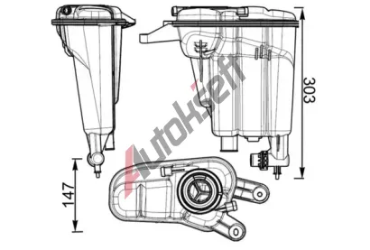 MAHLE Vyrovnvac ndoba chladic kapaliny MAO CRT 95 000S, CRT 95 000S