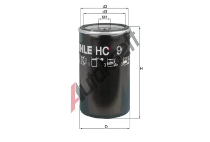 MAHLE Hydraulický filtr automatické převodovky MAO HC 9, HC 9 MAHLE Hydraulický filtr automatické převodovky MAO HC 9, HC 9