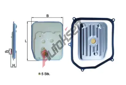 MAHLE Hydraulick filtr automatick pevodovky MAO HX 147KIT, HX 147KIT