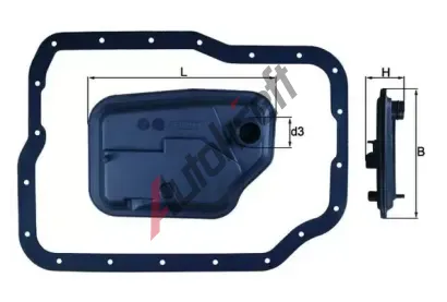 MAHLE Hydraulick filtr automatick pevodovky MAO HX 149D, HX 149D