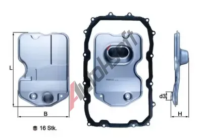 MAHLE Hydraulick filtr automatick pevodovky MAO HX 160KIT, HX 160KIT