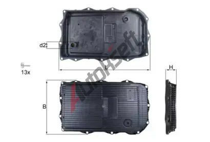 MAHLE Olejov vana automatick pevodovky MAO HX 184KIT, HX 184KIT