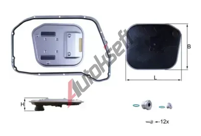 MAHLE Hydraulick filtr automatick pevodovky MAO HX 189KIT, HX 189KIT
