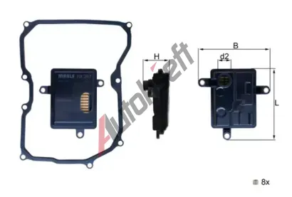 MAHLE Hydraulick filtr automatick pevodovky MAO HX 267D, HX 267D