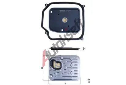 MAHLE Hydraulický filtr automatické převodovky MAO HX 272D1, HX 272D1 MAHLE Hydraulický filtr automatické převodovky MAO HX 272D1, HX 272D1