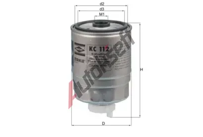 MAHLE Palivov filtr MAO KC 112, KC 112