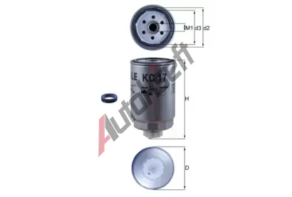 MAHLE Palivov filtr MAO KC 17D, KC 17D