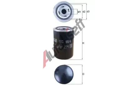 MAHLE Palivový filtr MAO KC 184, KC 184 MAHLE Palivový filtr MAO KC 184, KC 184