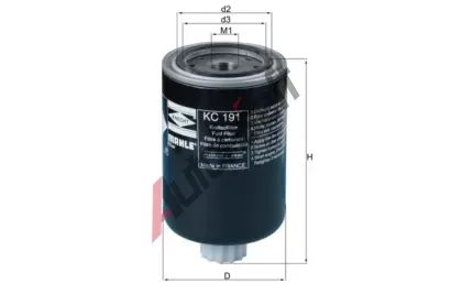 MAHLE Palivov filtr MAO KC 191, KC 191