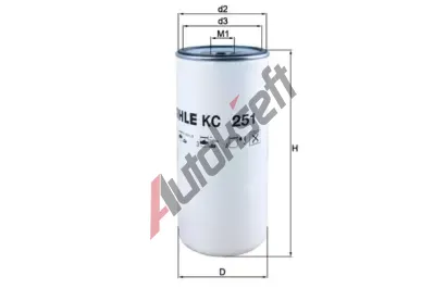 MAHLE Palivov filtr MAO KC 251, KC 251