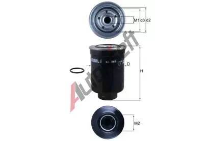 MAHLE Palivov filtr MAO KC 261D, KC 261D