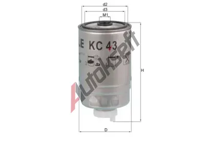 MAHLE Palivov filtr MAO KC 43, KC 43