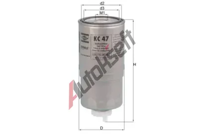 MAHLE Palivov filtr MAO KC 47, KC 47