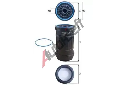 MAHLE Palivový filtr MAO KC 648D, KC 648D MAHLE Palivový filtr MAO KC 648D, KC 648D