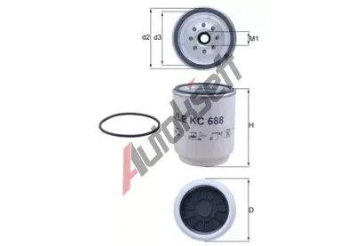 MAHLE Palivov filtr MAO KC 688D, KC 688D