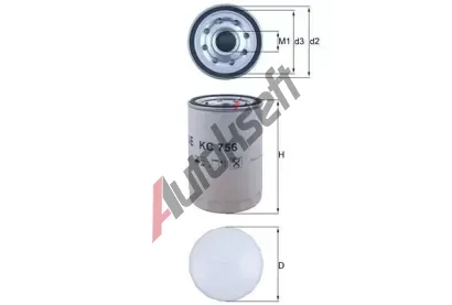 MAHLE Palivov� filtr MAO KC 756, KC 756