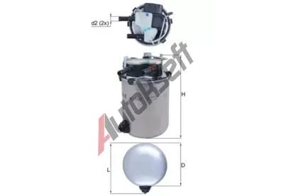 MAHLE Palivov filtr MAO KL 1027, KL 1027