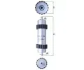 Palivov filtr MAHLE ‐ MAO KL 1102