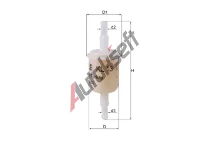MAHLE Palivový filtr MAO KL 13, KL 13 MAHLE Palivový filtr MAO KL 13, KL 13