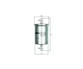 MAHLE Palivov filtr ‐ MAO KL 165/1