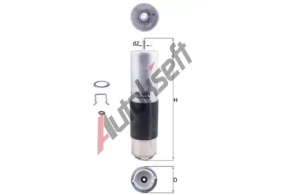 MAHLE Palivov filtr MAO KL 169/6D, KL 169/6D