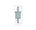 Palivov� filtr&nbsp;MAHLE&nbsp;&dash;&nbsp;MAO KL 26