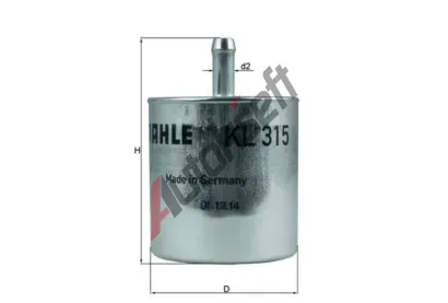 MAHLE Palivov filtr MAO KL 315, KL 315