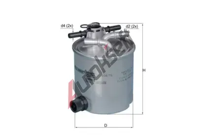 MAHLE Palivov filtr MAO KL 404/16, KL 404/16