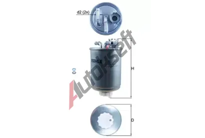 MAHLE Palivov filtr MAO KL 410D, KL 410D