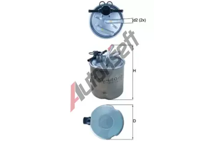 MAHLE Palivový filtr MAO KL 440/37, KL 440/37 MAHLE Palivový filtr MAO KL 440/37, KL 440/37