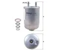 Palivov filtr MAHLE ‐ MAO KL 485/15D