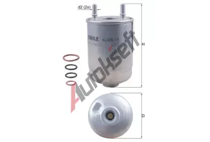 MAHLE Palivov filtr MAO KL 485/19D, KL 485/19D