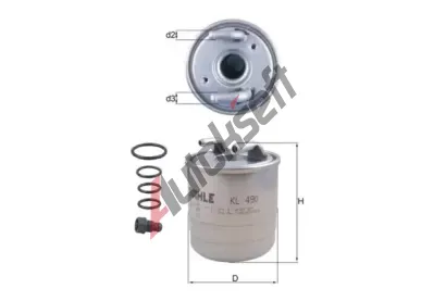 MAHLE Palivov filtr MAO KL 490D, KL 490D