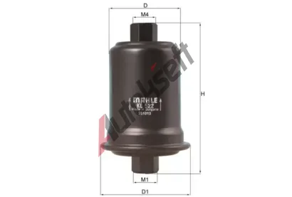 MAHLE Palivov filtr MAO KL 522, KL 522