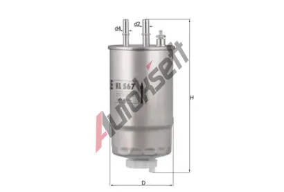 MAHLE Palivov filtr MAO KL 567, KL 567