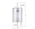 Palivov filtr MAHLE ‐ MAO KL 592